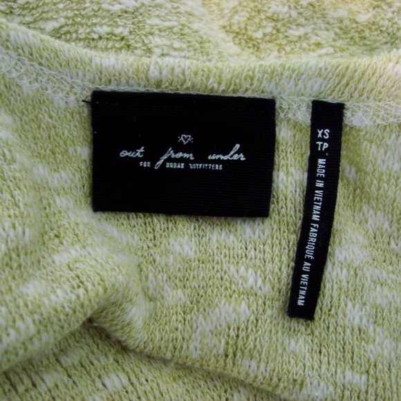 Urban Outfitters Sweater Out From Under Jada Slouchy Knubby Lime Size XS Small - Picture 5 of 14